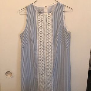 Seersucker shift dress
